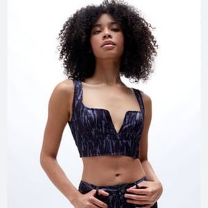 Another Girl Structured Crop Top